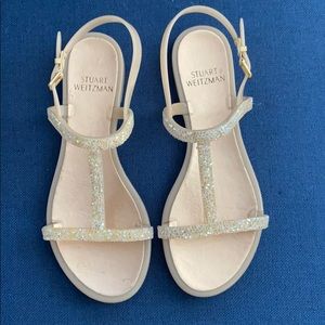 Stuart Weitzman Teezer Rose Jelly Sandals